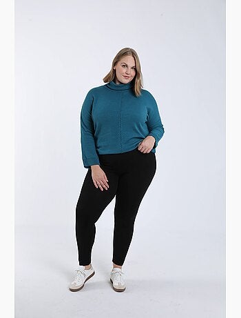 Legging long en coton bio uni PAPRIKA