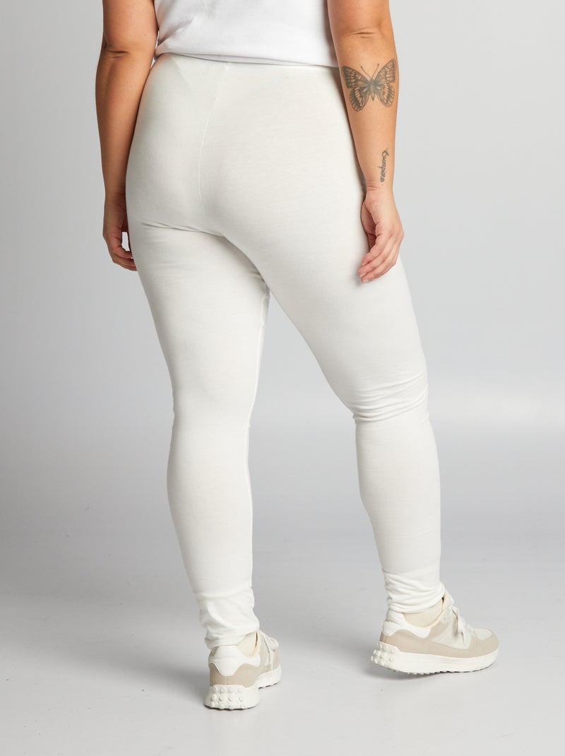 Legging De Sport Fiber - Blanc Et Rose, Taille S/M, Compression Ferme, Neuf Avec étiquettes