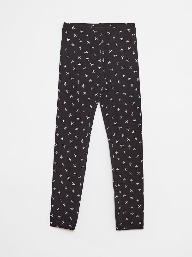 Legging long en jersey Noir - Kiabi