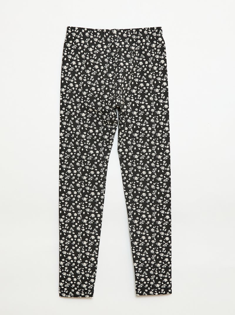 Legging long en jersey Noir - Kiabi