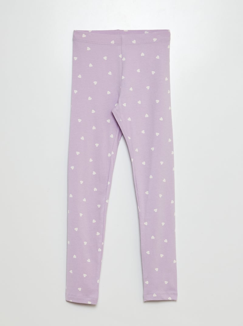 Legging long en jersey Violet - Kiabi