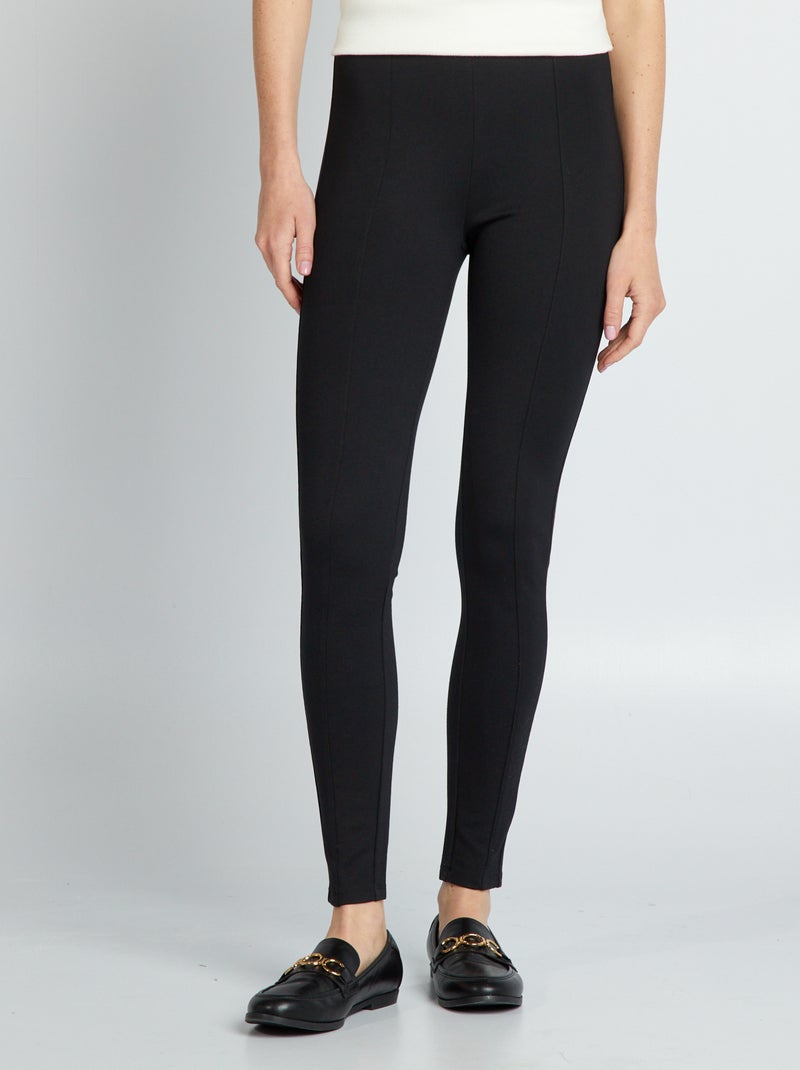 Legging long en maille milano Noir - Kiabi