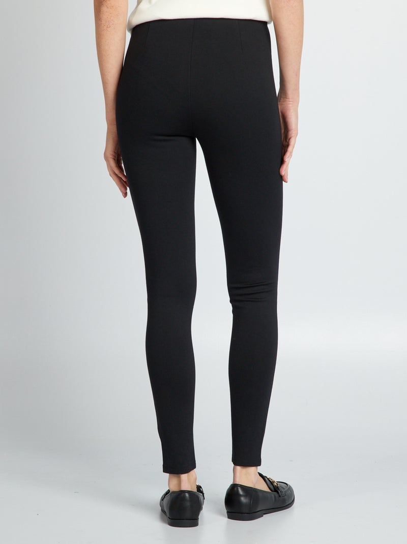 Legging long en maille milano Noir - Kiabi
