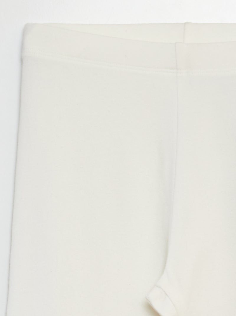 Legging long et stretch blanc - Kiabi