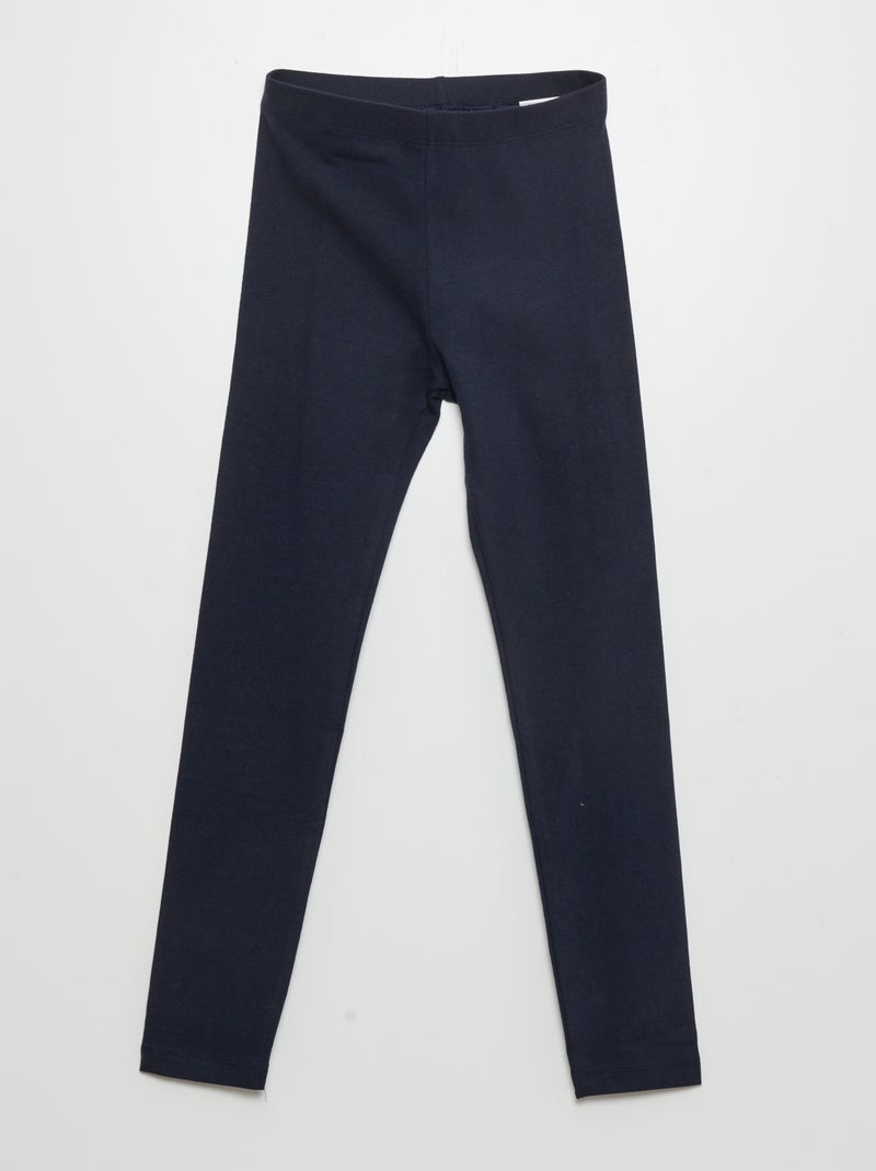 Legging long et stretch bleu marine - Kiabi