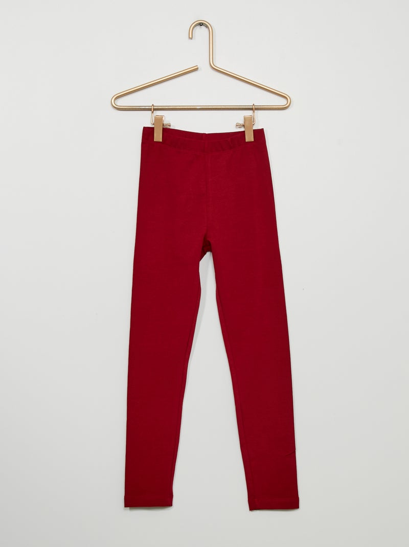 Legging long et stretch Bordeaux - Kiabi