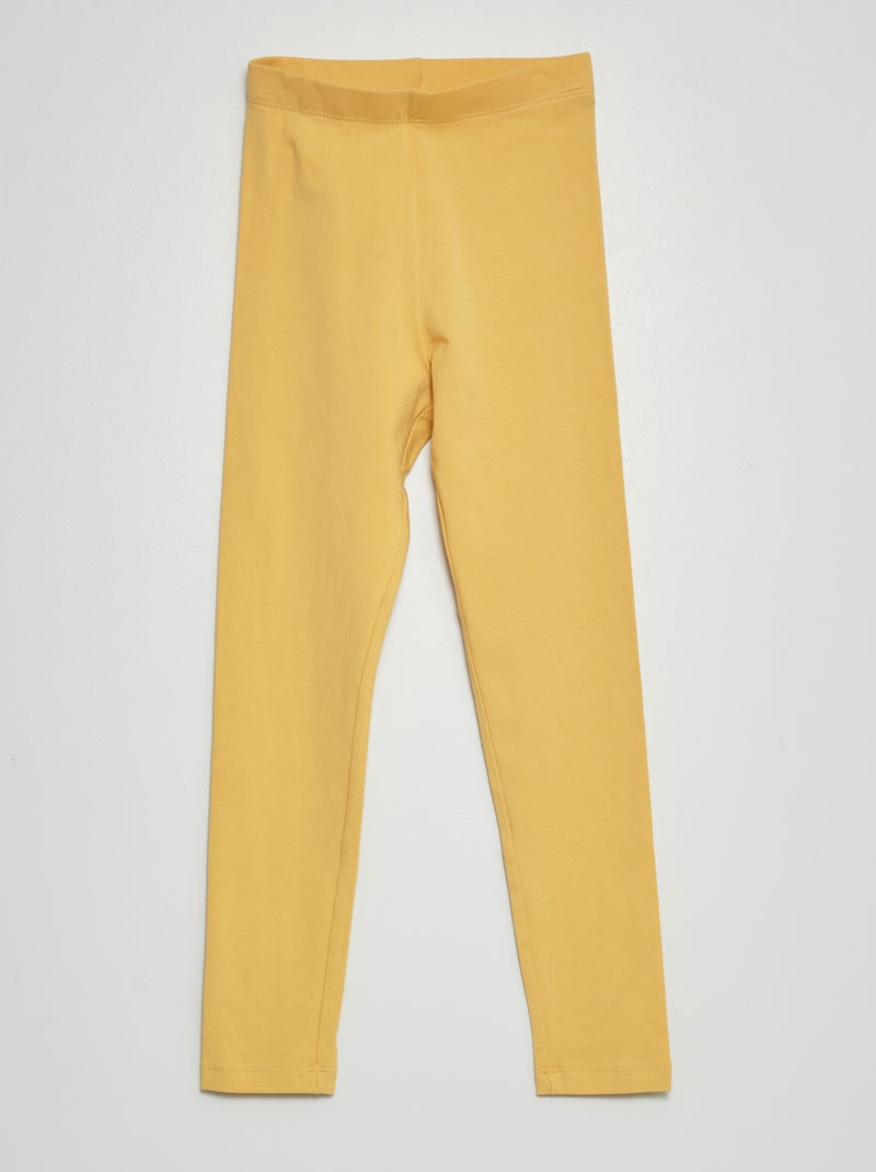 Legging long et stretch jaune - Kiabi