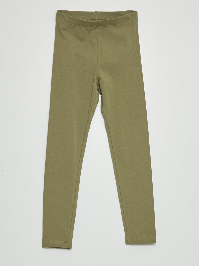 Legging long et stretch KAKI - Kiabi