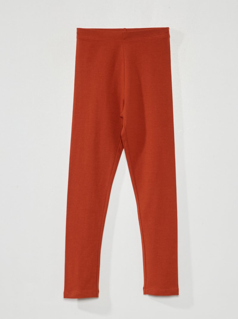 Legging long et stretch marron - Kiabi