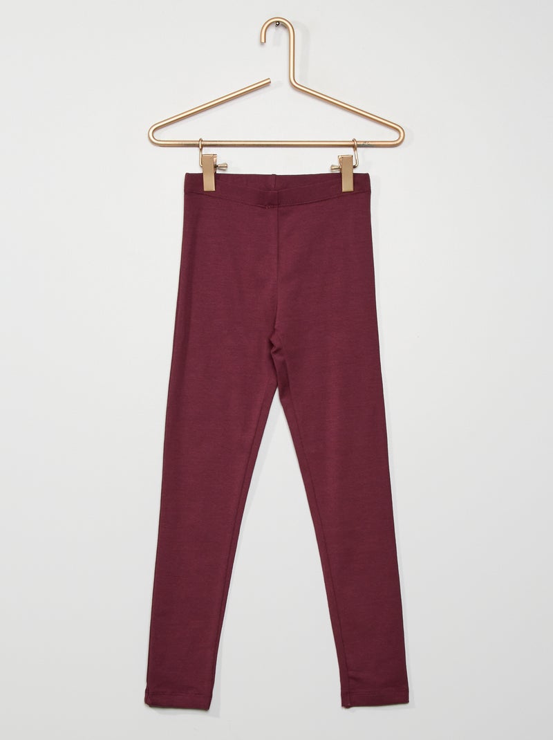 Legging long et stretch prune - Kiabi