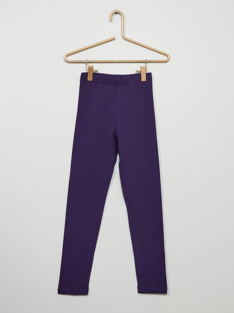 Legging long et stretch Violet foncé - Kiabi