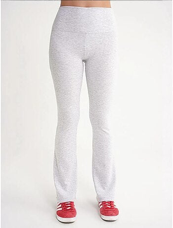 Legging long évasé à rayures et coupe slim mixray