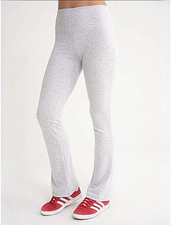 Legging long évasé à rayures et coupe slim mixray