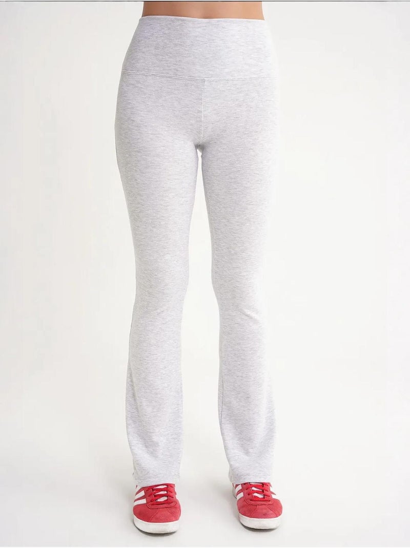 Legging long évasé à rayures et coupe slim mixray Gris - Kiabi