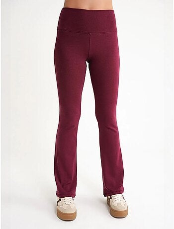 Legging long évasé à rayures et coupe slim mixray