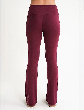 Legging long évasé à rayures et coupe slim mixray