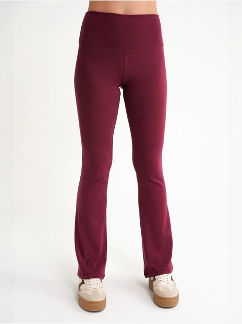 Legging long évasé à rayures et coupe slim mixray - Kiabi