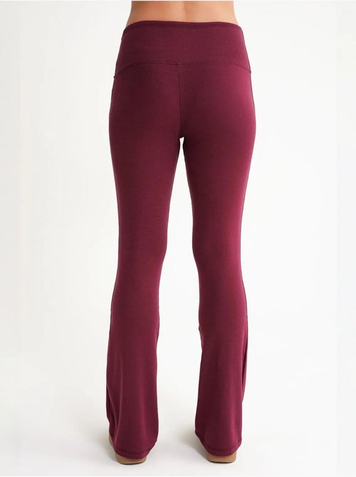 Legging long évasé à rayures et coupe slim mixray - Kiabi