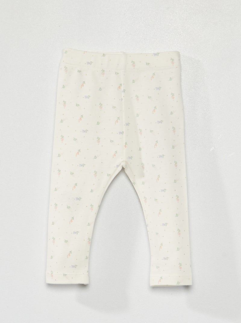 Legging long fantaisie Blanc - Kiabi
