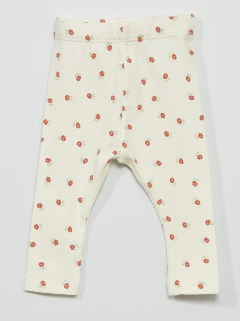 Legging long fantaisie Blanc - Kiabi