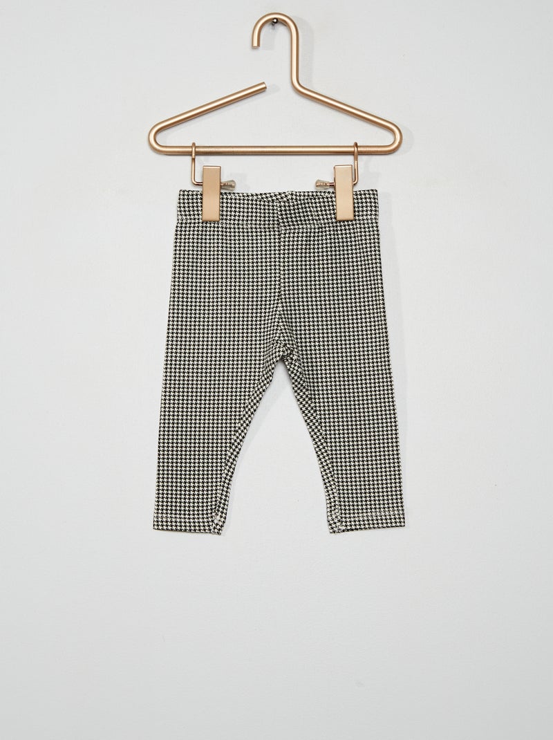 Legging long fantaisie Pied de poule - Kiabi