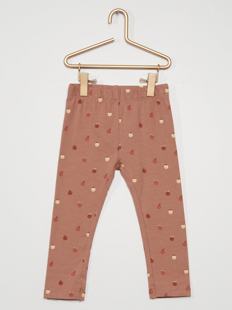 Legging long fantaisie rose pomme - Kiabi