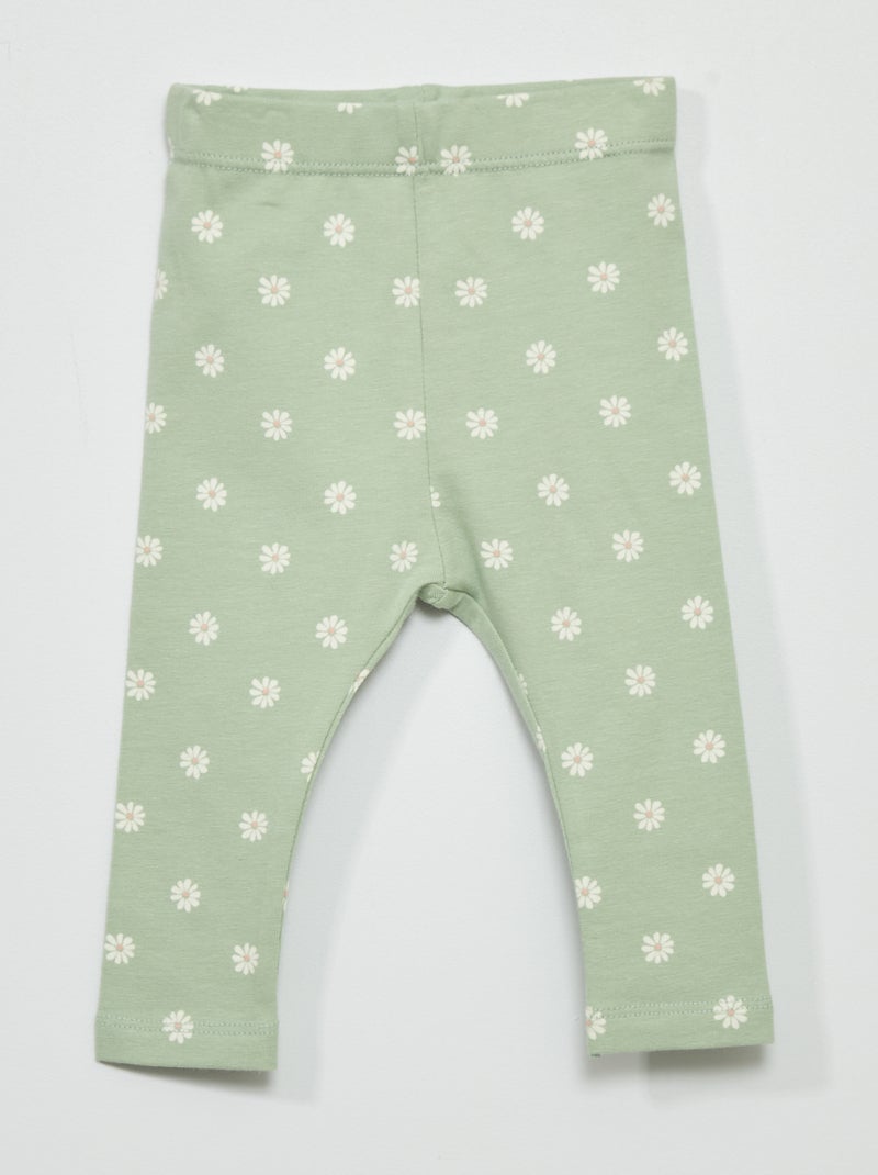 Legging long fantaisie Vert - Kiabi
