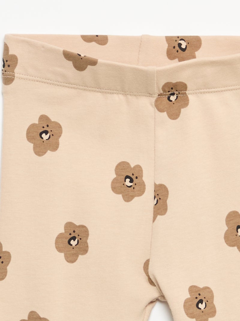 Legging long imprimé Beige - Kiabi