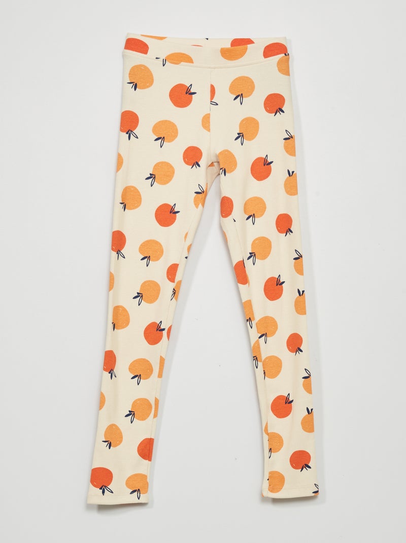 Legging long imprimé Blanc - Kiabi