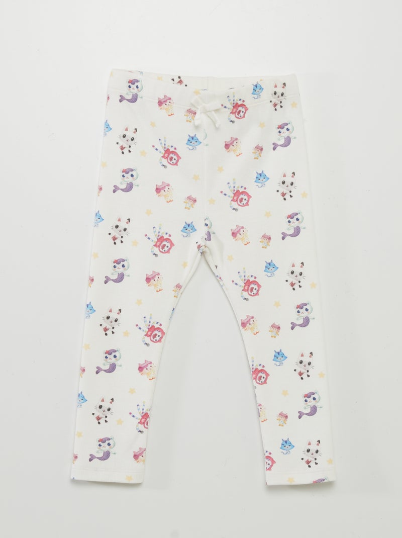 Legging long imprimé 'Gabby et la maison magique' Blanc - Kiabi