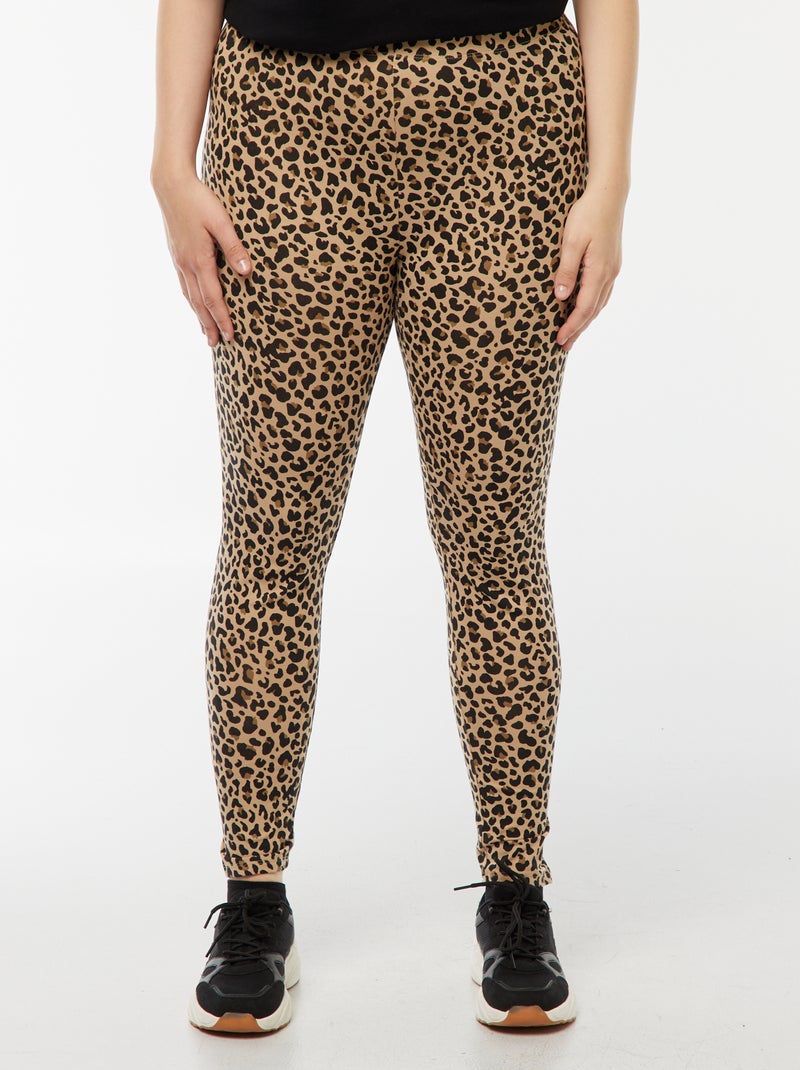 Legging long léopard Beige - Kiabi