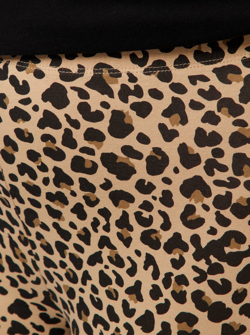 Legging long léopard Beige - Kiabi