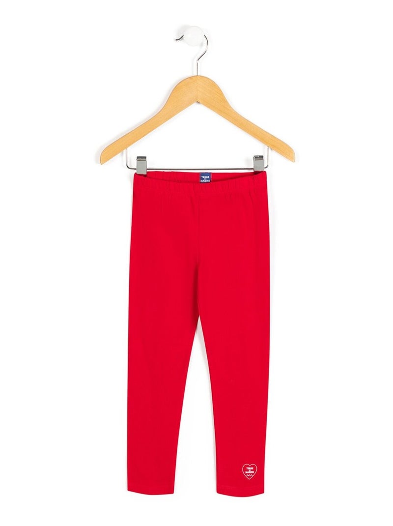 Legging long rouge Fille - Terre de Marins Rouge - Kiabi