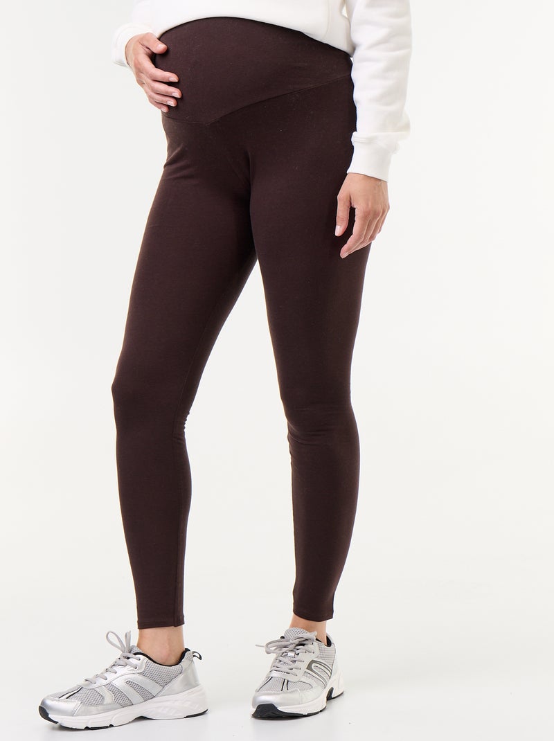 Legging long sans couture Marron - Kiabi