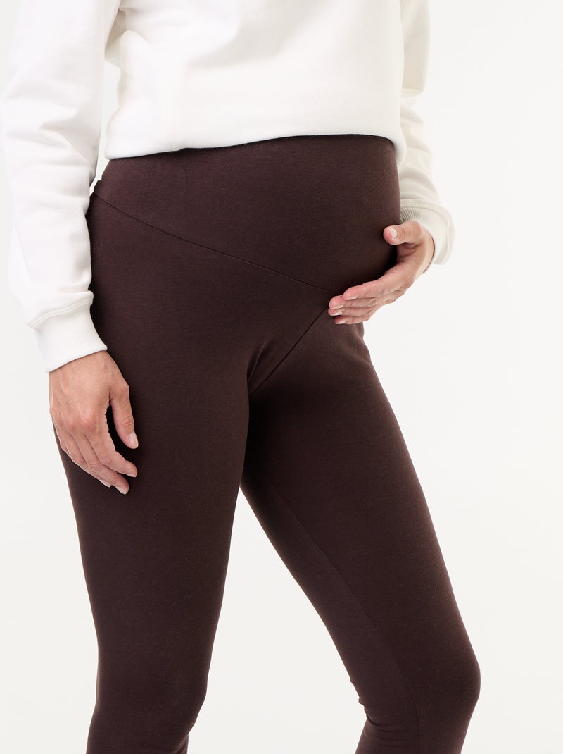 Legging long sans couture Marron - Kiabi