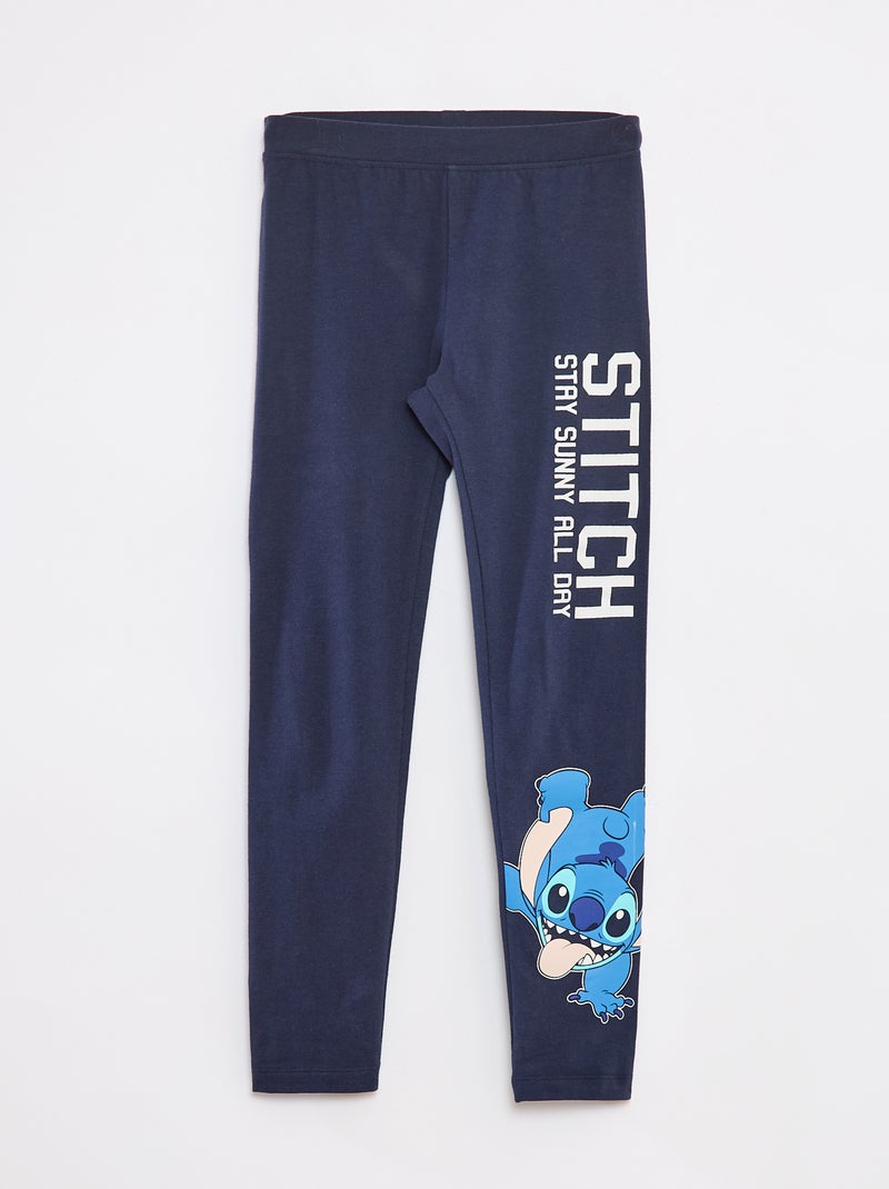 Legging long 'Stitch' Bleu - Kiabi