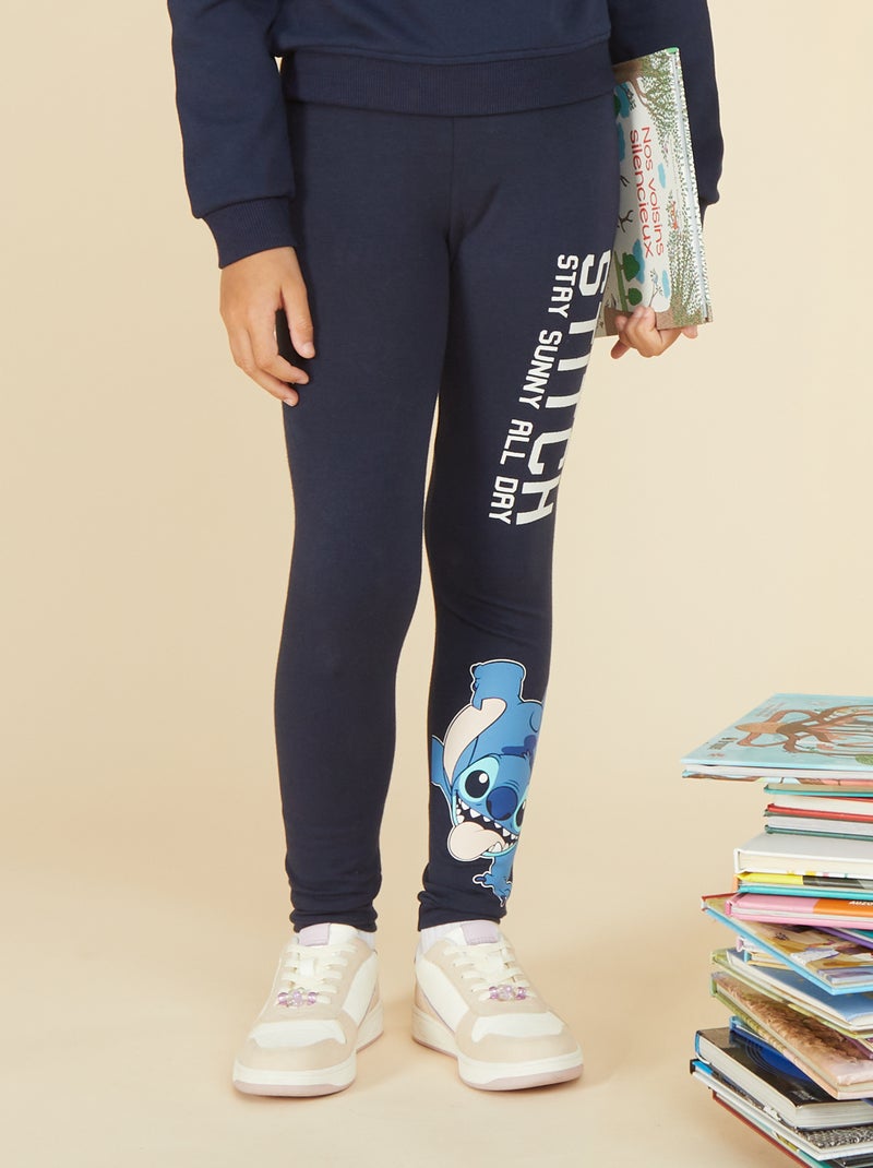 Legging long 'Stitch' Bleu - Kiabi