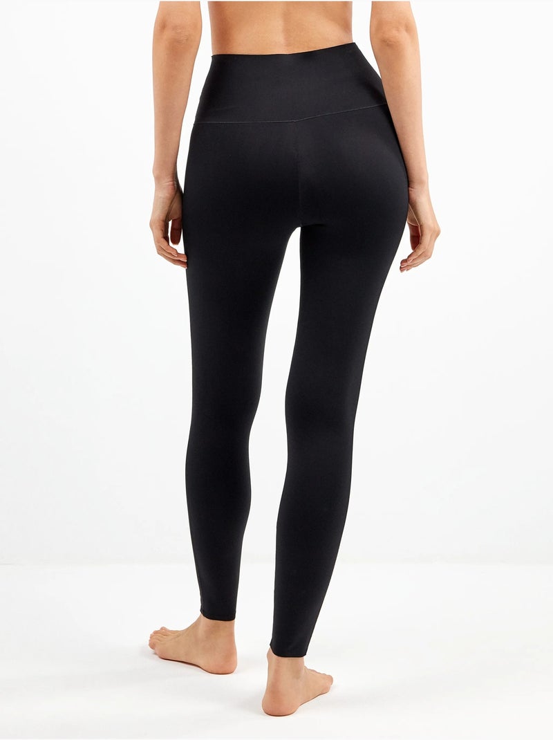 Legging long taille haute Noir - Kiabi