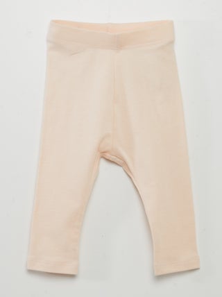 Legging long uni en maille jersey