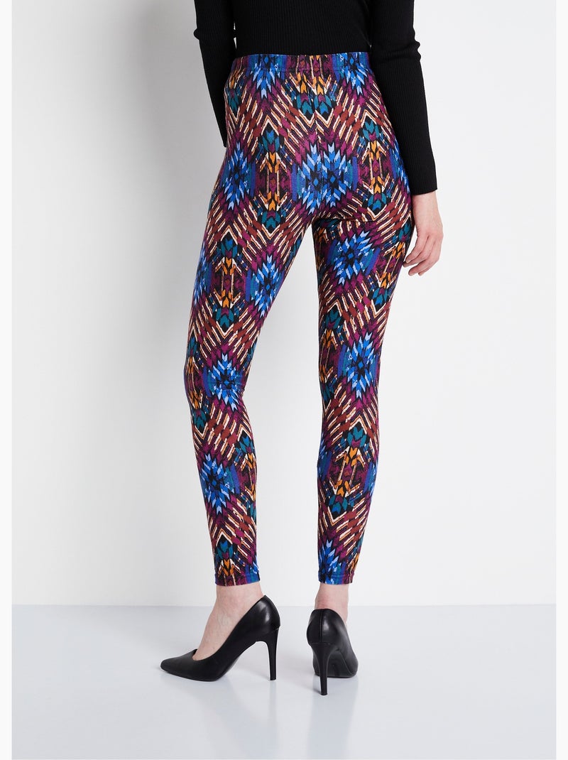 Legging long uni ou imprimé - Afibel Bleu - Kiabi