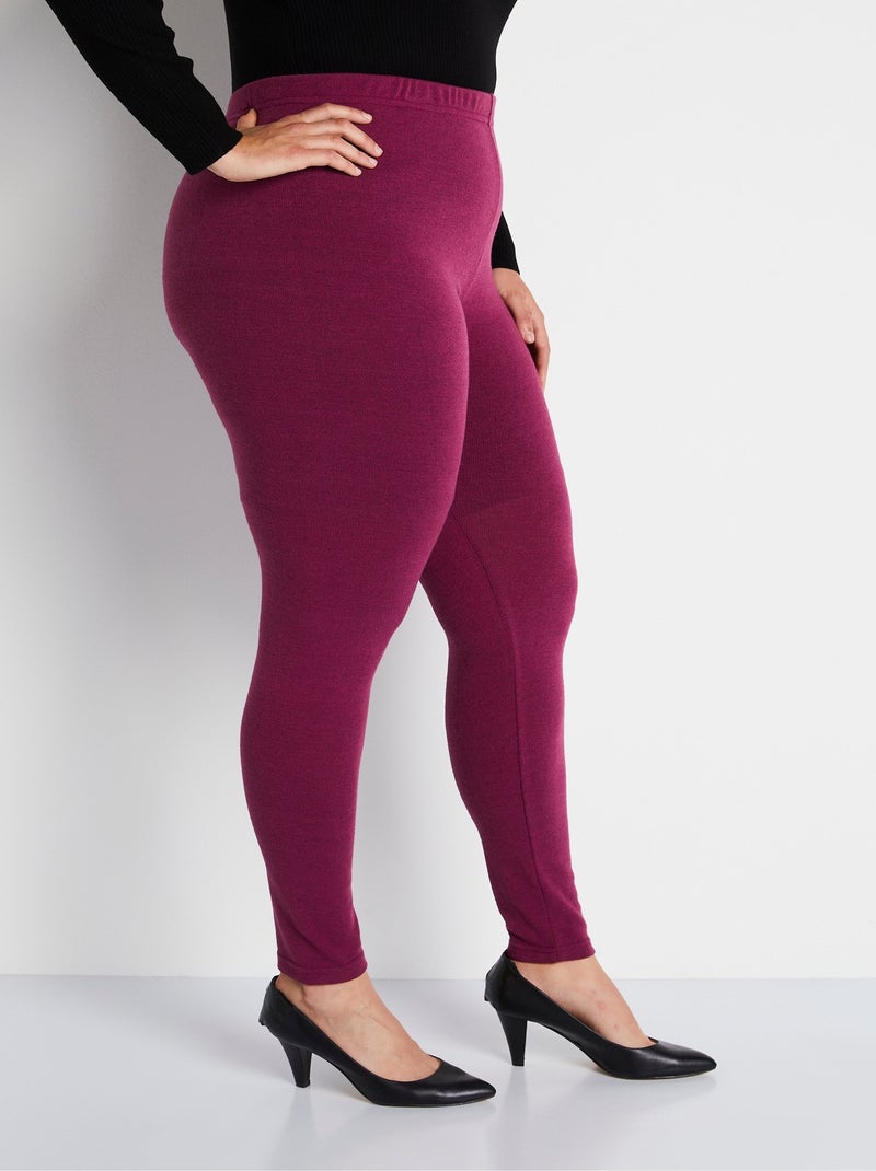 Legging long uni ou imprimé Rouge - Kiabi
