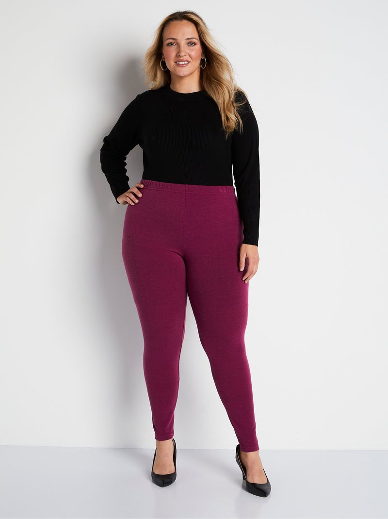 Legging long uni ou imprimé Rouge - Kiabi