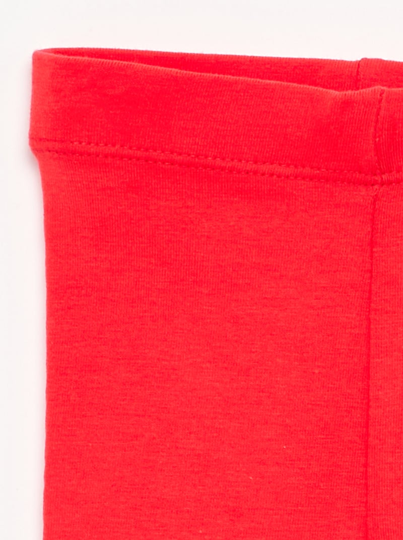 Legging long uni Rouge - Kiabi