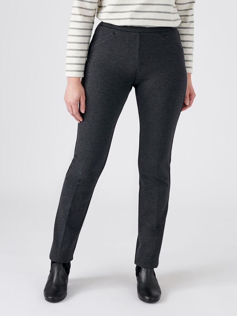 Legging maille milano Perfect Fit by Damart - Damart gris anthracite - Kiabi