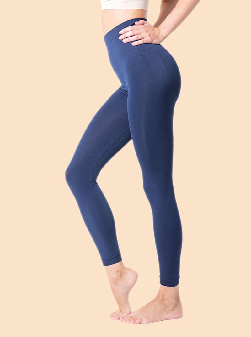 Legging minceur push up avec fibre Emana, Lena Bleu Bleu marine - Kiabi