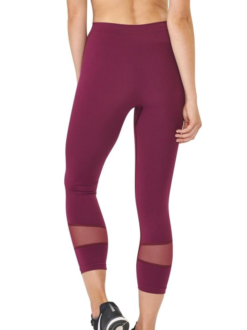 Legging minceur résille Cellutex pour femme Violet prune - Kiabi