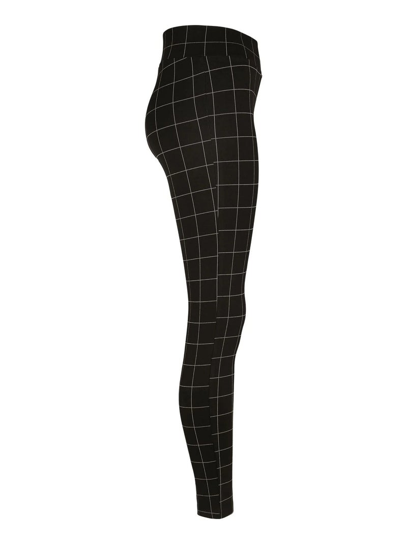 Legging motif/style à carreaux - urban classics Noir Blanc - Kiabi