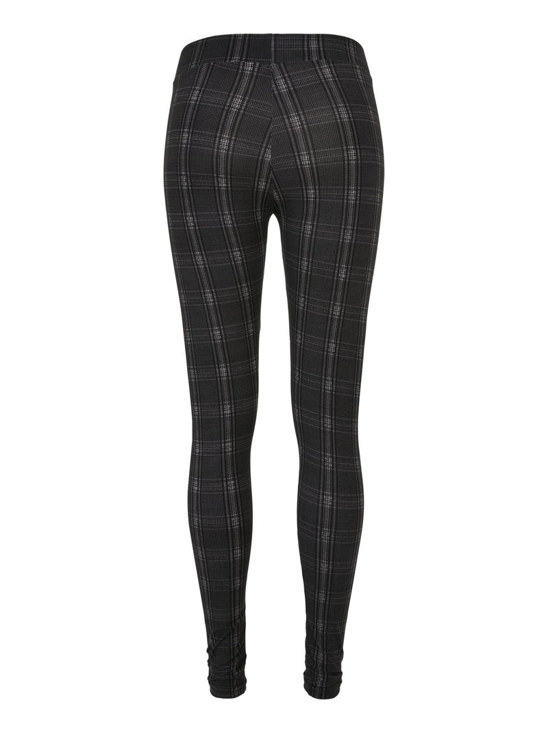 Legging motif/style à carreaux - urban classics Noir - Kiabi