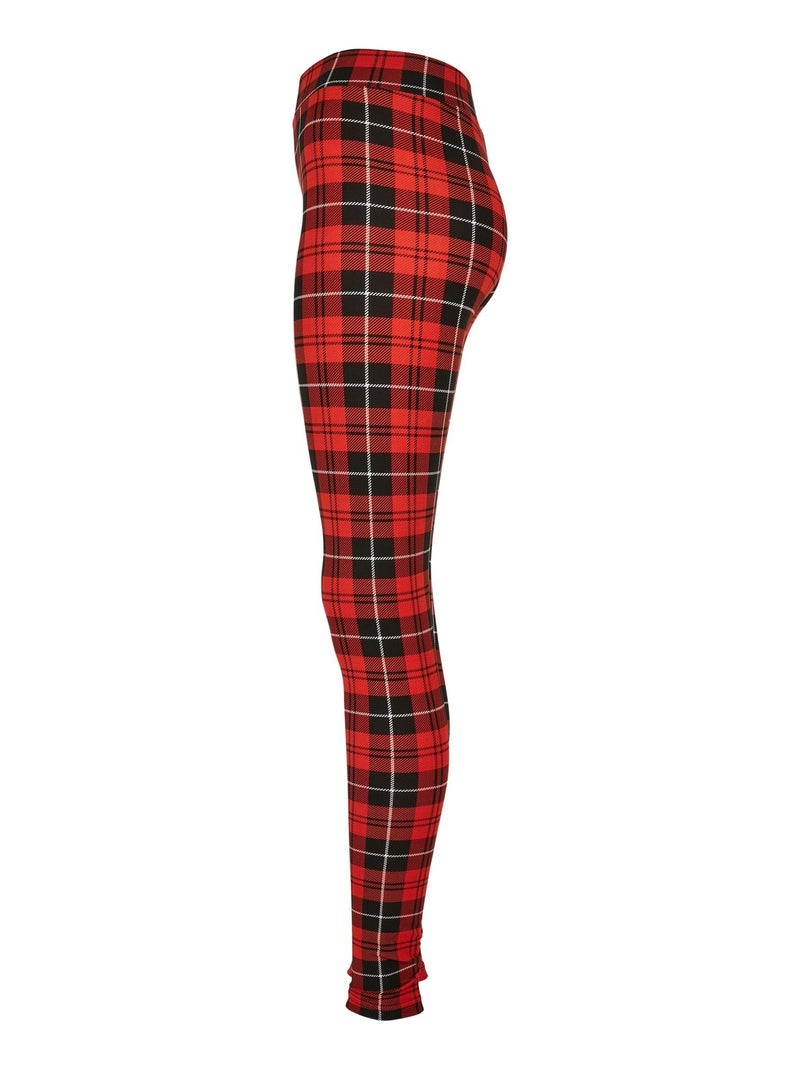 Legging motif/style à carreaux - urban classics Rouge - Kiabi