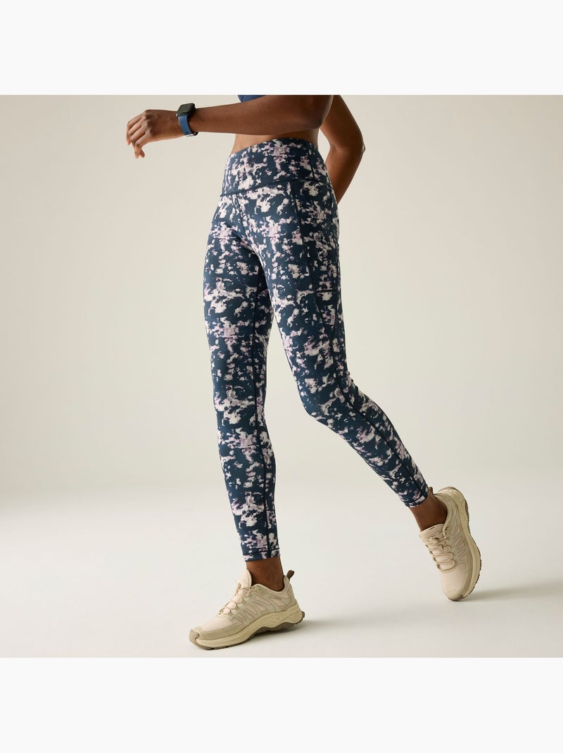Legging motif/style abstrait influential - dare 2b Bleu marine - Kiabi